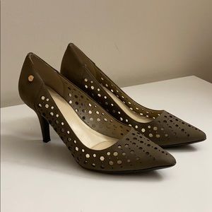 Calvin Klein laser cut suede pumps, size 6